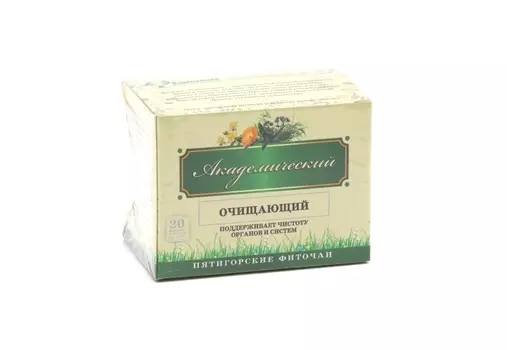 Чай Пятигорские фиточаи Очищающий травяной, 1,5 г, 20 шт, фильтр-пакет