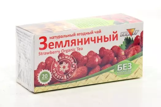 Чай Тиавит Земляничный, 1,8 г, 20 шт
