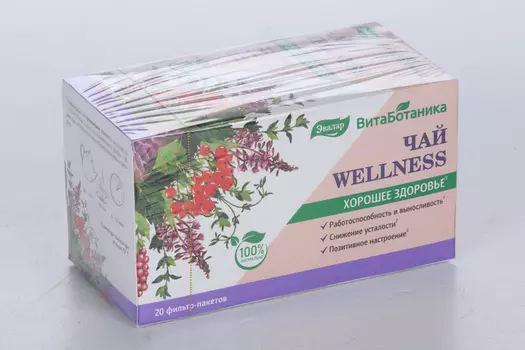 Чай Витаботаника Веллнес, 20 шт, Эвалар