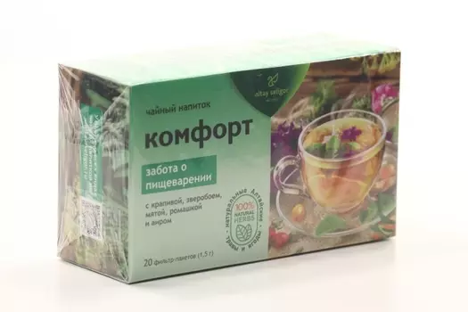 Чайный напиток Алтай-Селигор Комфорт, 1,5 г, 20 шт, ф/п