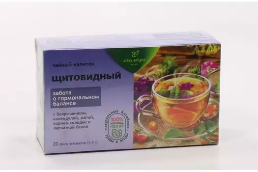 Чайный напиток Алтай-Селигор Щитовидный, 1,5 г, 20 шт, ф/п