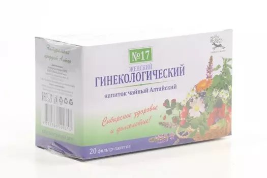 Чайный напиток Алтайский №17 Женский 1,5 г, 20 шт, фильтр-пакет