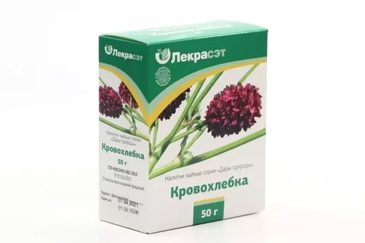 Чайный напиток Дары природы Кровохлебка, 2 г, 20 шт, фильтр-пакет