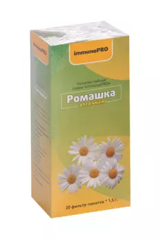 Чайный напиток Ромашка аптечная, 1,5 г, 20 шт, ф/п