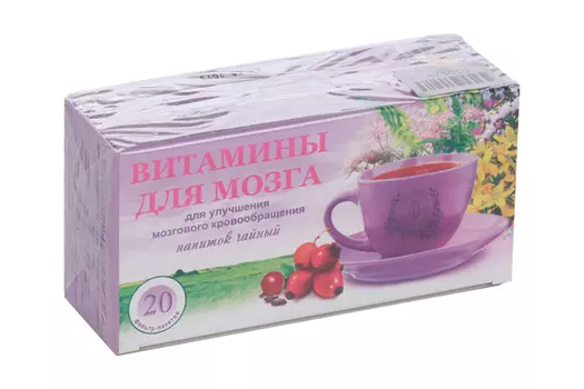 Чайный напиток витамины д/мозга, 20 шт, ф/п