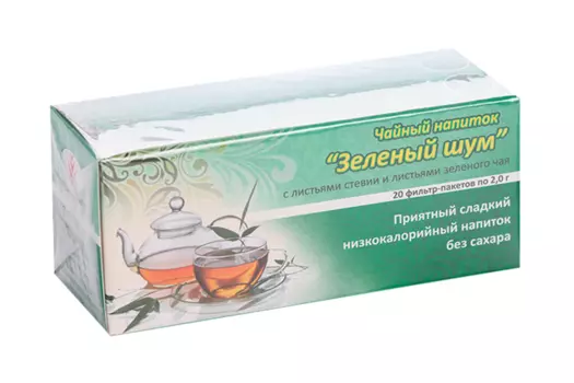 Чайный напиток Зеленый шум стевия/зеленый чай, 2 г, 20 шт, ф/п