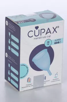 Чаша Cupax Super менструальная голуб, 28 мл
