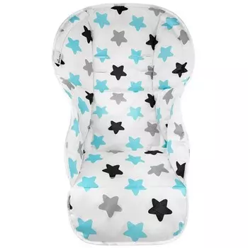 Чехол ЧерриМам на стульчик д/корм, Blue Black