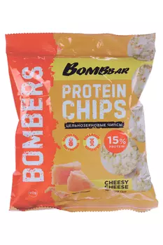 Чипсы Bombbar цельнозерновые протеиновые со вкусом Нежный сыр, 50 г