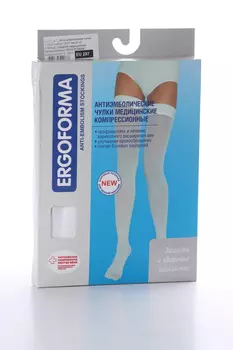 Чулки ERGOFORMA компр 1класс д/операции родов р 1, белые