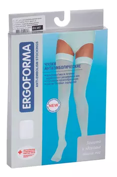 Чулки ERGOFORMA компр 1класс д/операции родов р 5, белые
