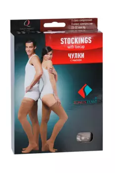 Чулки Тонус Эласт Люкс лечеб-проф 2 кл компр рост 1 песочный р 5, пара