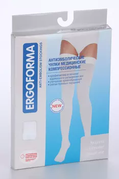 Чулок компресс до колена класс-2 р 4, с открытым мыском