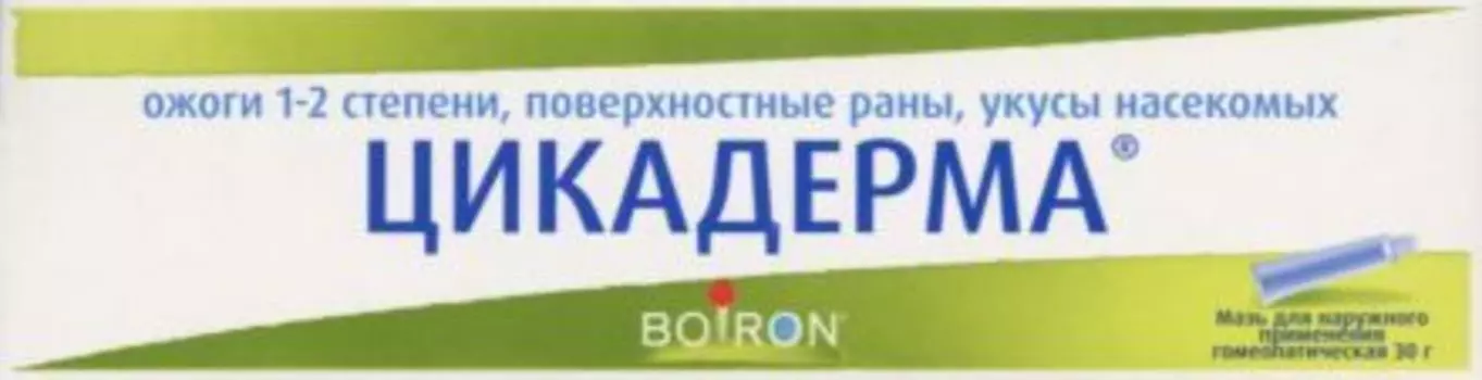 Цикадерма, 30 г, мазь для наружного применения гомеопатическая