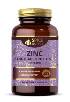 Цинк биодоступный Спайс Актив с пиперином, 60 шт, капсулы