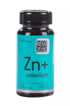 Цинк+Селен LeafToGo с экстр эхинацеи и витам А С Е, 60 шт, капсулы