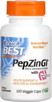 Цинка Хелат+L-карнозин Doctors Best, 120 шт, капсулы