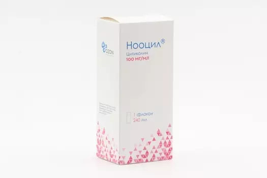 Цитиколин Нооцил 100 мг/мл, 240 мл, раствор для приема внутрь
