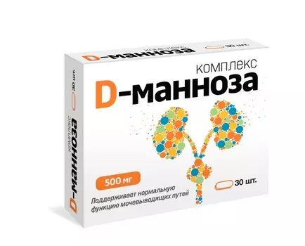 Д-Манноза комплекс, 30 шт, таблетки Квадрат-С