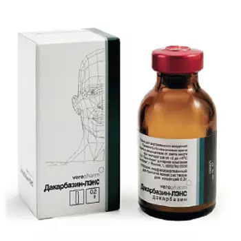 Дакарбазин-ЛЭНС, 200 мг, лиофилизат для приготовления раствора для внутривенного введения