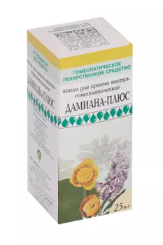 Дамиана-плюс, 25 мл, капли для приема внутрь гомеопатические