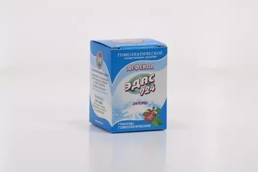 Дефекол Эдас-924, 20 г, гранулы гомеопатические