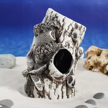 Декорация для аквариума Полено 11 х 19 х 9 см микс