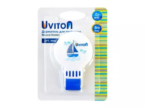 Держатель Uviton д/пустышки Ленточка (с 0 мес), синий