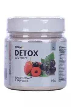 Детокс Слим Эффект+экстр зел чая/ананас 1WIN черная смород/малин 32 пор, 80 г