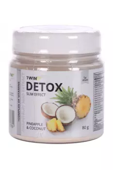 Детокс Слим Эффект+экстракт грейпфрутовой косточки 1WIN Ананас-Кокос, 80 г