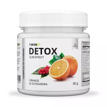 Детокс Слим Эффект+экстракт лимонника 1WIN Апельсин, 80 г