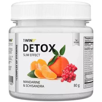 Детокс Слим Эффект с экстр лимонника 1WIN, 80 г, порошок со вкусом мандарина