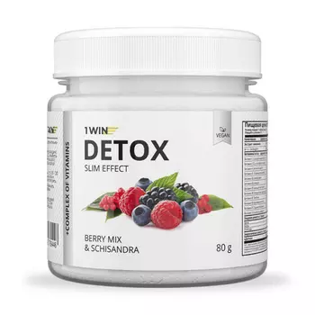 Детокс Слим Эффект с экстр лимонника 1WIN, 80 г, порошок со вкусом ягодный микс
