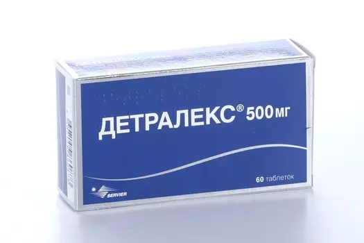 Детралекс 500 мг, 60 шт, таблетки покрытые пленочной оболочкой