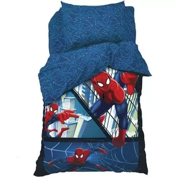 Детское постельное бельё 1,5 сп "Человек-Паук" 143х215 см, 50х70 см -1 шт., поплин 125 г/м2