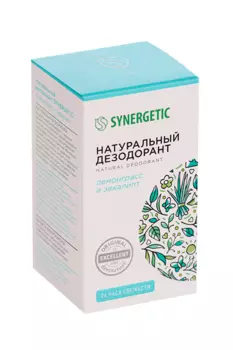 Дезодорант SYNERGETIC лемонграсс-эвкалипт натурал, 50 мл