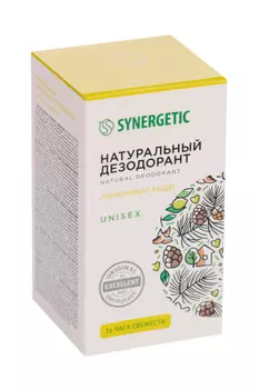 Дезодорант SYNERGETIC натуральный лимонный кедр, 50 мл