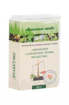 Диабетэкс фитосбор Алтайские травы, 50 г
