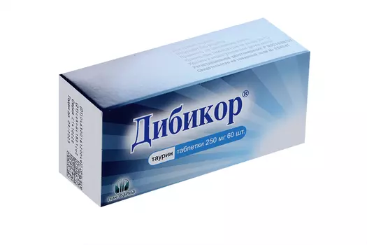 Дибикор 250 мг, 60 шт, таблетки