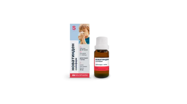 Диметинден Новатинден солофарм 1 мг/мл, 20 мл, капли для приема внутрь