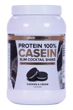Добавка aTech nutrition Casein Protein Печенье сливки, 840 г