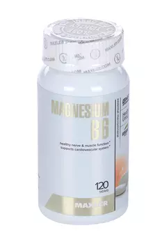 Добавка MAXLER magnesium B6, 120 шт, таблетки