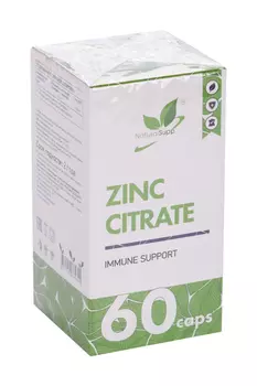 Добавка Naturalsupp Цинк цитрат, 60 шт, капсулы