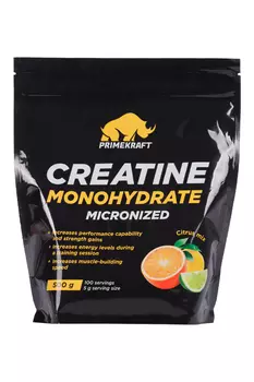 Добавка Prime Kraft Creatine Monohydrate цитрусовый микс, 500 г, дойпак