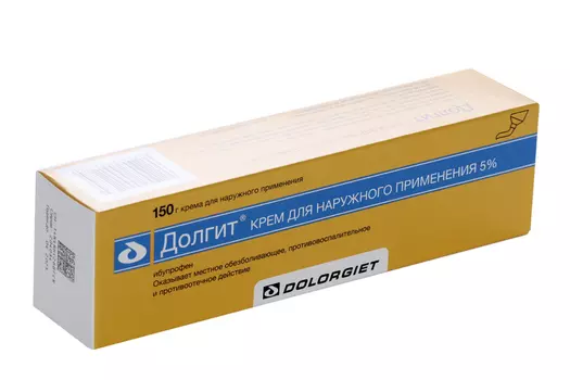 Долгит 5%, 150 г, крем для наружного применения
