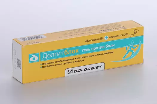 Долгитблок 5%+3%, 100 г, гель для наружного применения