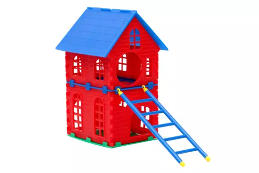 Домик д/хомяка двухэтажный микс цветов