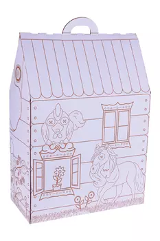 Домик Инсинс кошкин домик 450х230х420 мм картон