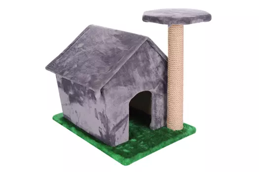 Домик-когтеточка ЗООМАРК Изба мех