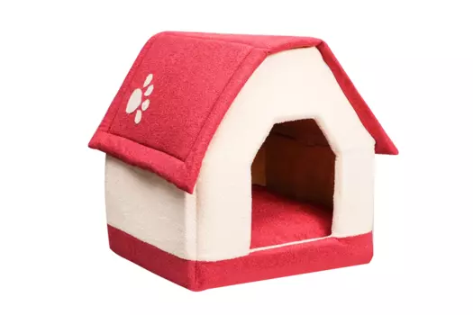 Домик "Лапка", мебельная ткань, 39 х 39 х 43 см, микс цветов